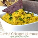 Curried Chickpea Hummus #vegan #glutenfree #oilfree #hummus #recipe #healthy #food #plantbased www.plantpoweredkitchen.com