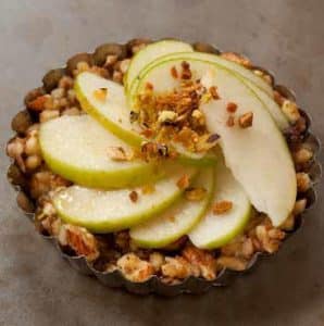 Raw Baklava-Crusted Apple Tart