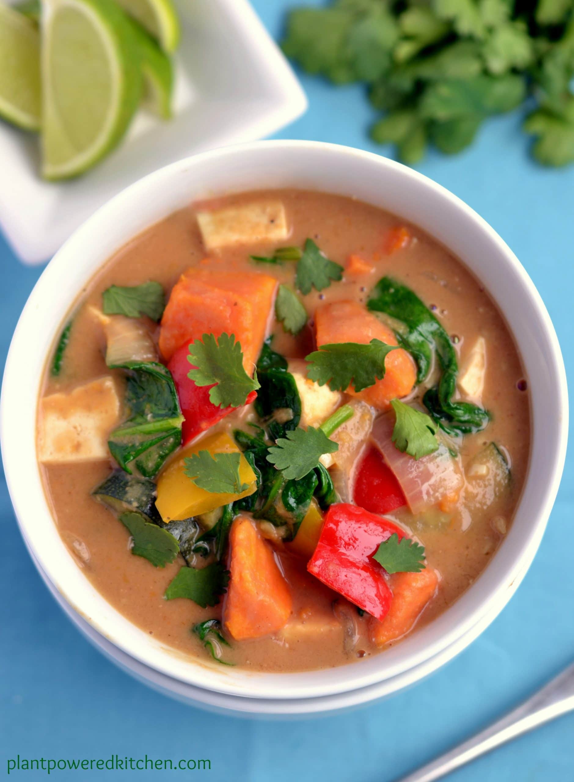 Peanut Thai Vegetable Stew by Dreena Burton, plantpoweredkithcen.com