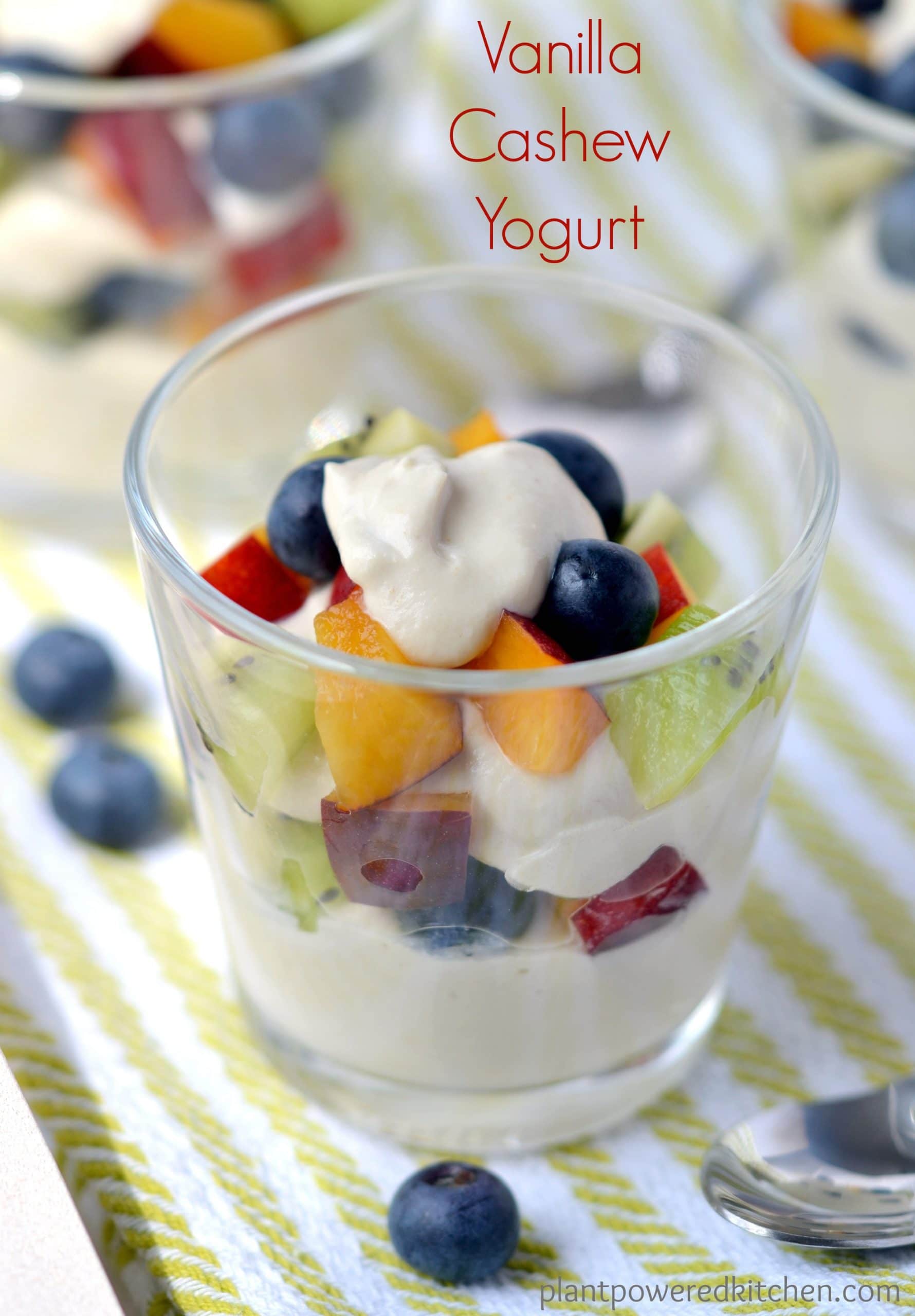 Vanilla Cashew Vegan Yogurt (soyfree, dairyfree, glutenfree)