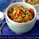 Warmly Spiced Quinoa Chickpea Stew by Dreena Burton #vegan #glutenfree #soyfree