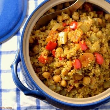 Warmly Spiced Quinoa Chickpea Stew #vegan #glutenfree #soyfree by Dreena Burton