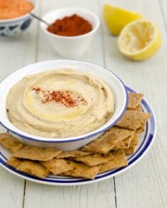Red Lentil Hummus from "Plant-Powered Families" cookbook by Dreena Burton