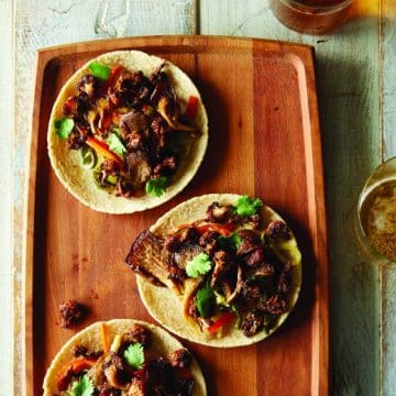 Cauliflower and Oyster Mushroom Tacos from Food 52 Vegan cookbook #vegan