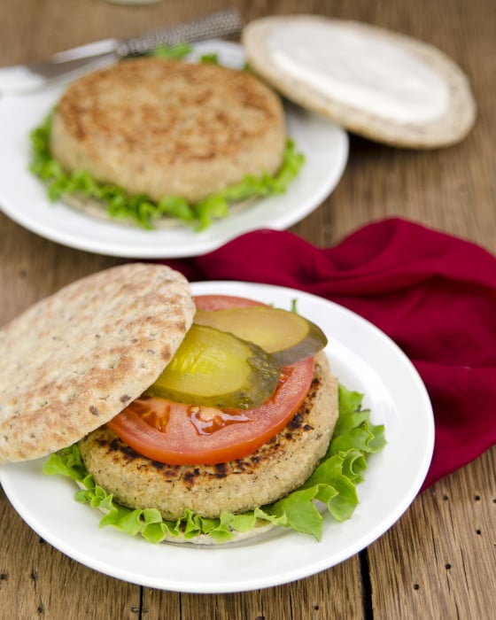 Cauliflower White Bean Burgers from Plant-Powered Families