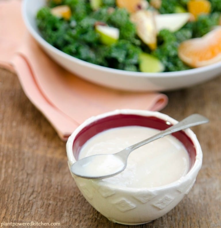Creamy Orange Salad Dressing (dairy-free, vegan, oil-free)