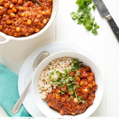 Stewed Chickpeas in the Instant Pot (stovetop method also included) #vegan plantpoweredkitchen.com