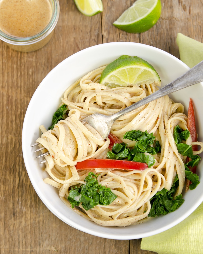 vegan pea-not! sauce: raw almond sauce