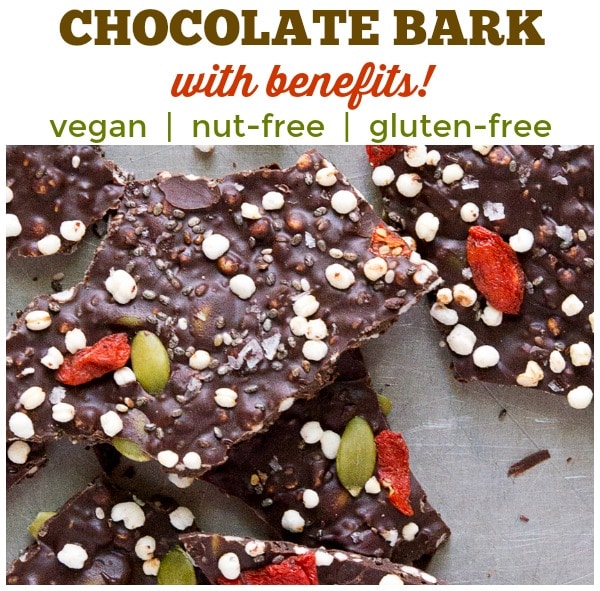 vegan chocolate bark