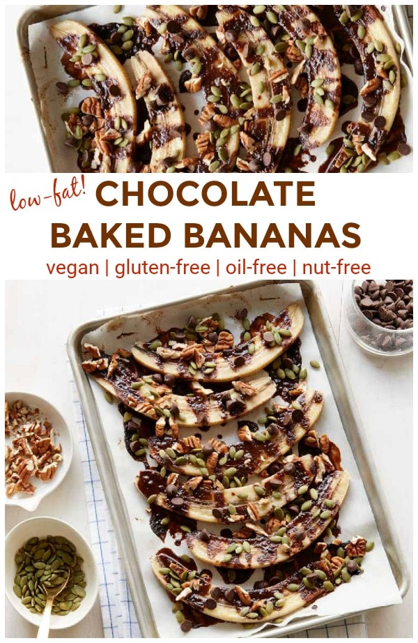 chocolate baked bananas