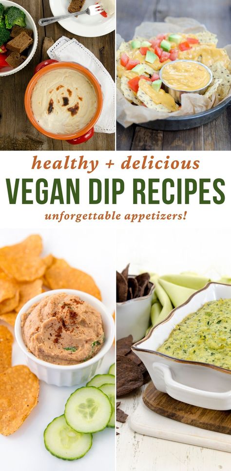 8 AMAZING Vegan Dip Recipes (for vegans and omnis)!