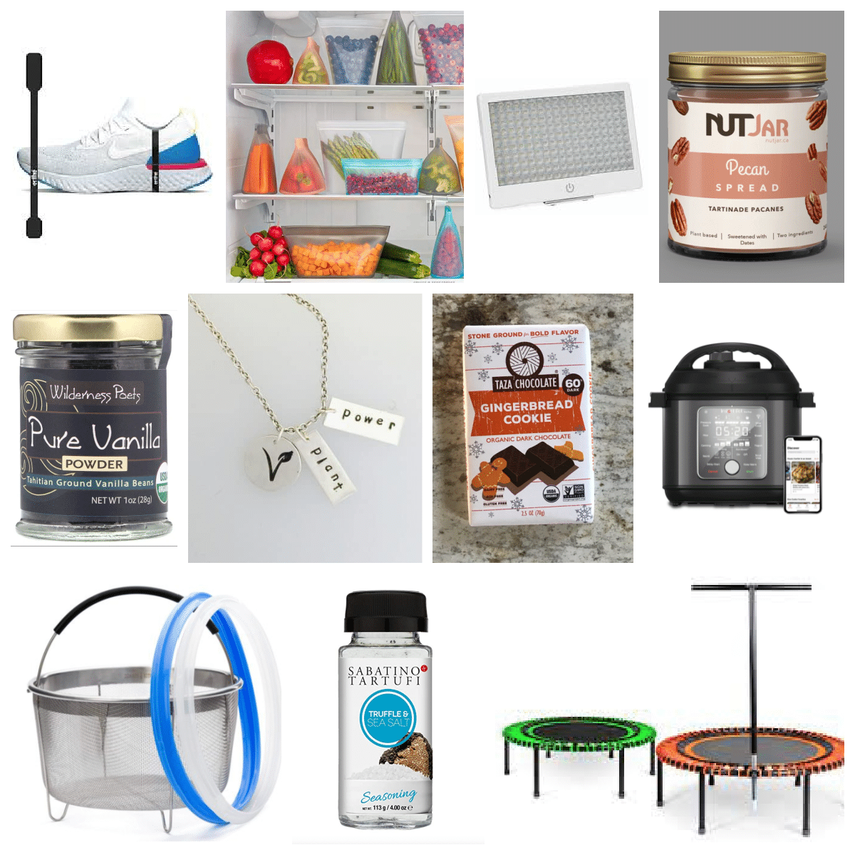 vegan products collage