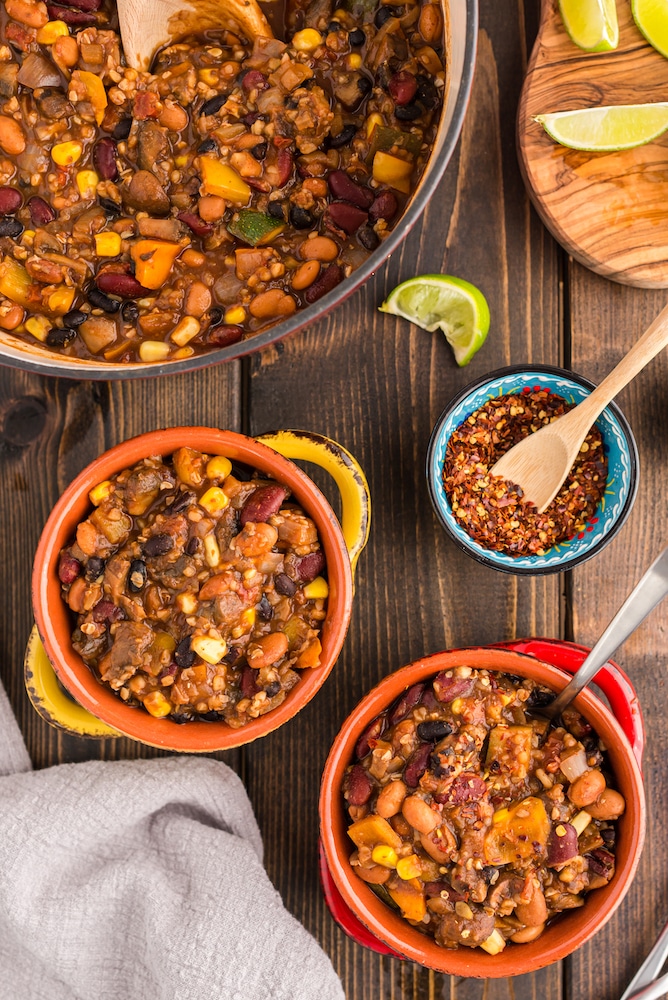 A-Game Chili served in bowls