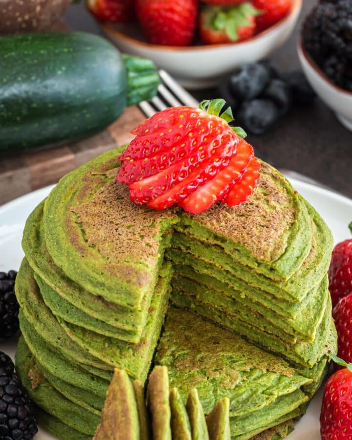 Stack of Green Pancakes