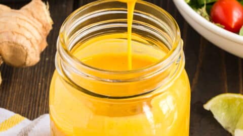 golden turmeric dressing Three-Ingredient Turmeric Tahini Sauce (Healthy, Vegan, Oil-Free)